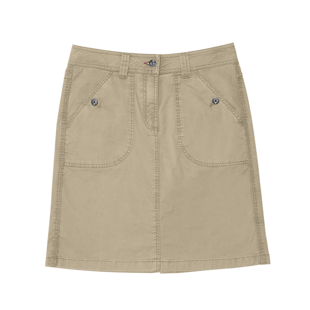 7274 CO STR KH8 Chobi Stretch Utility Skirt Khaki