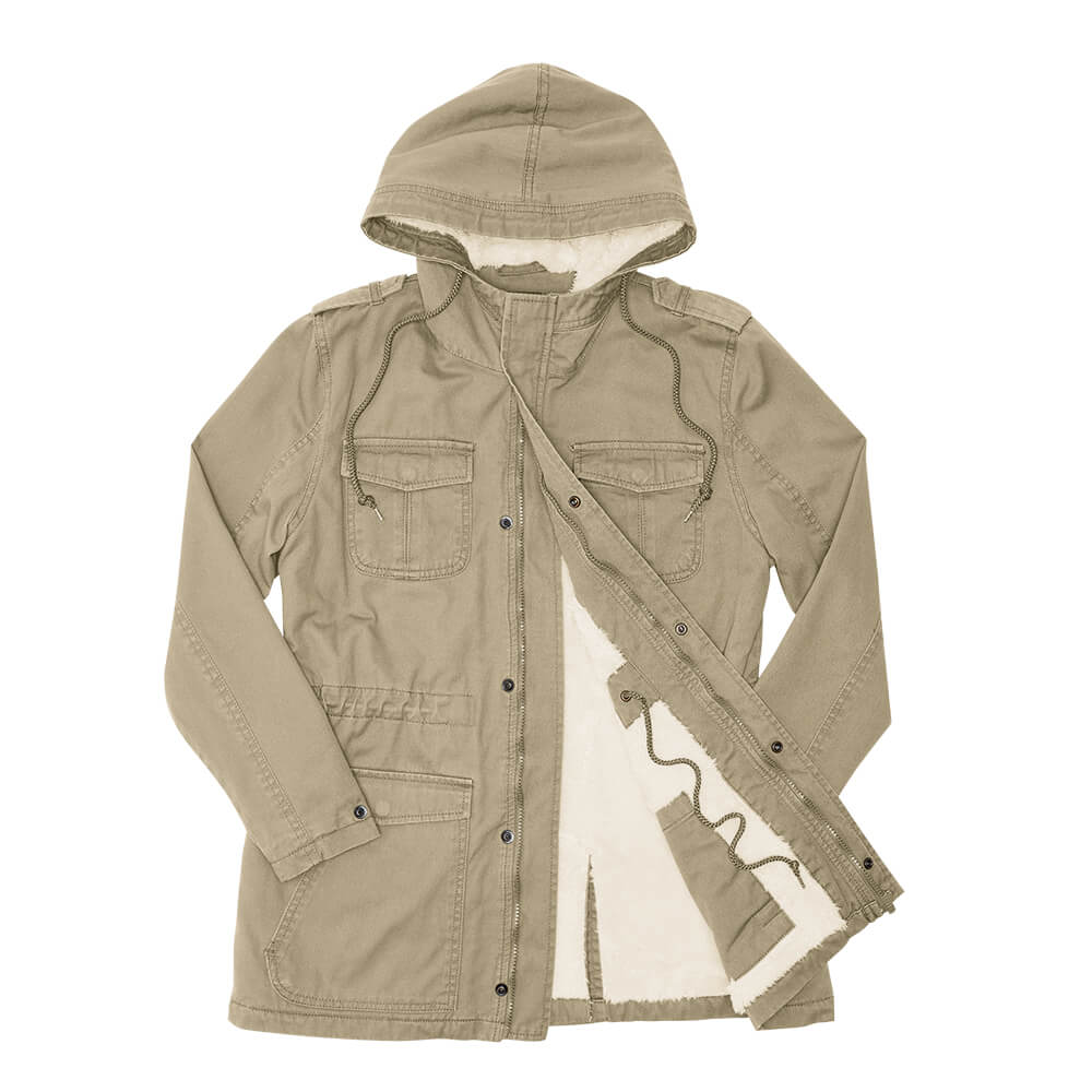 7338 CO KHS Okavango Safari Hooded Jacket Khaki