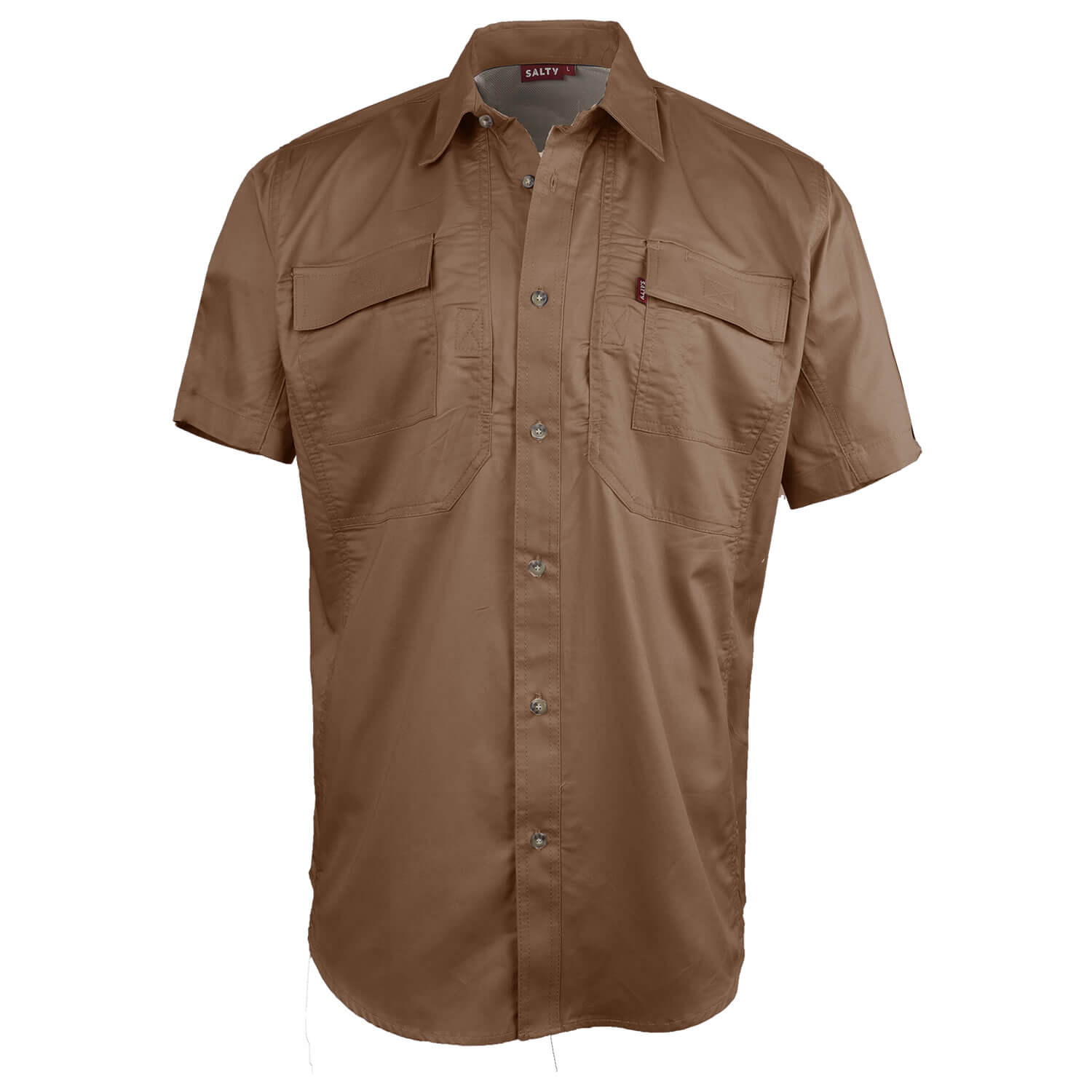 7818 CO 18TA salty katima vented utility short sleeve shirt taupe