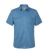 jonsson legendary cotton short sleeve shirt blue