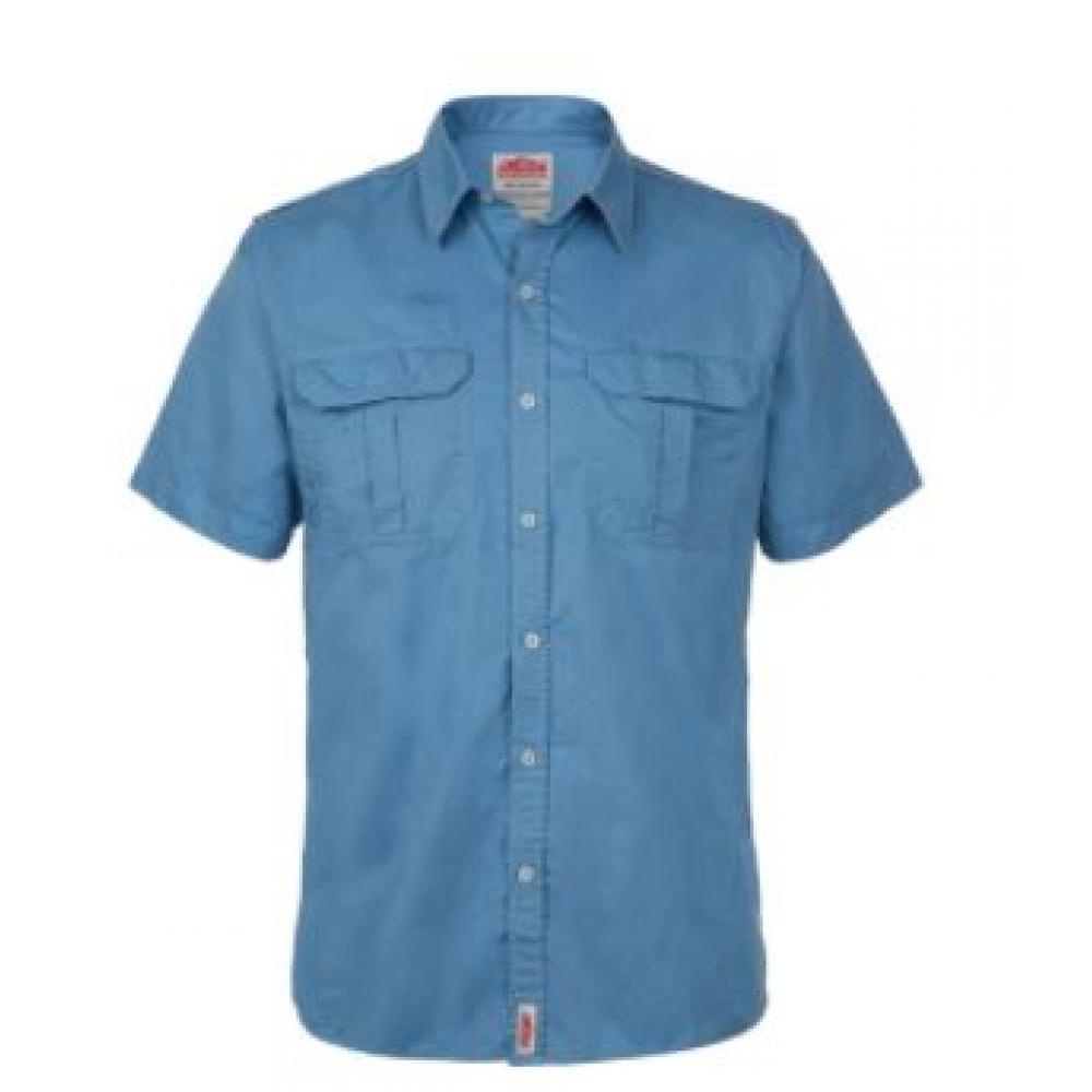 jonsson legendary cotton short sleeve shirt blue