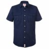 jonsson legendary cotton short sleeve shirt navy