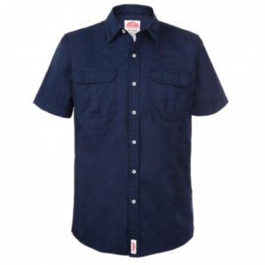 jonsson legendary cotton short sleeve shirt navy